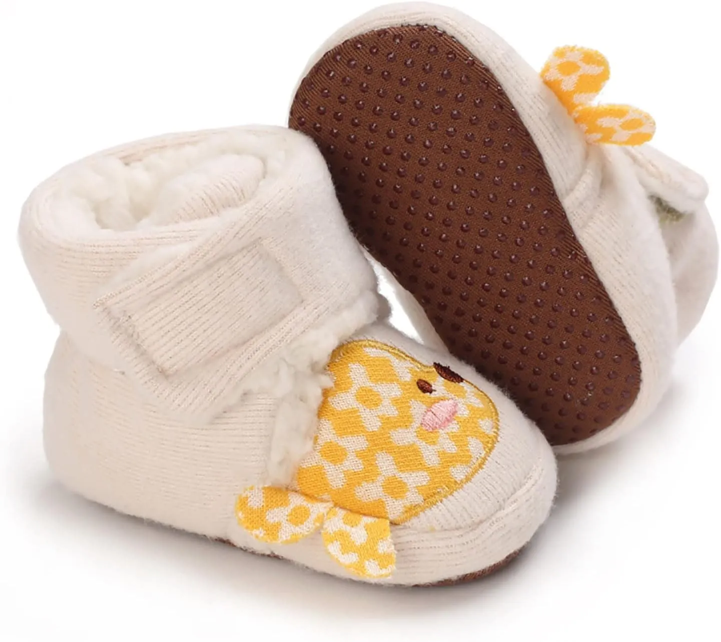 Baby Girls And Boys Warm Shoes Soft Booties Comfortable Boots Infant Toddler Fish Pattern Print Shoes Infant