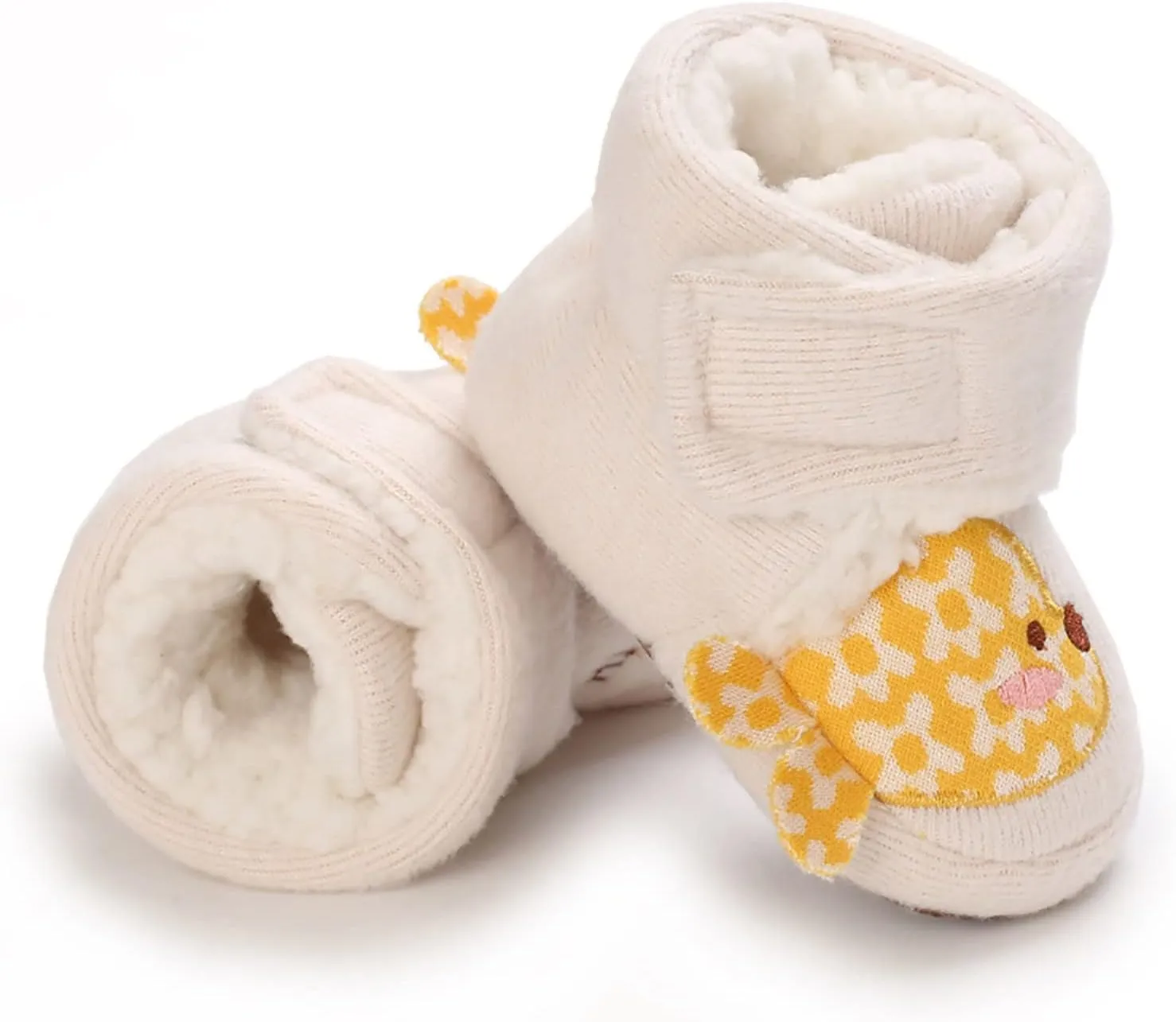 Baby Girls And Boys Warm Shoes Soft Booties Comfortable Boots Infant Toddler Fish Pattern Print Shoes Infant
