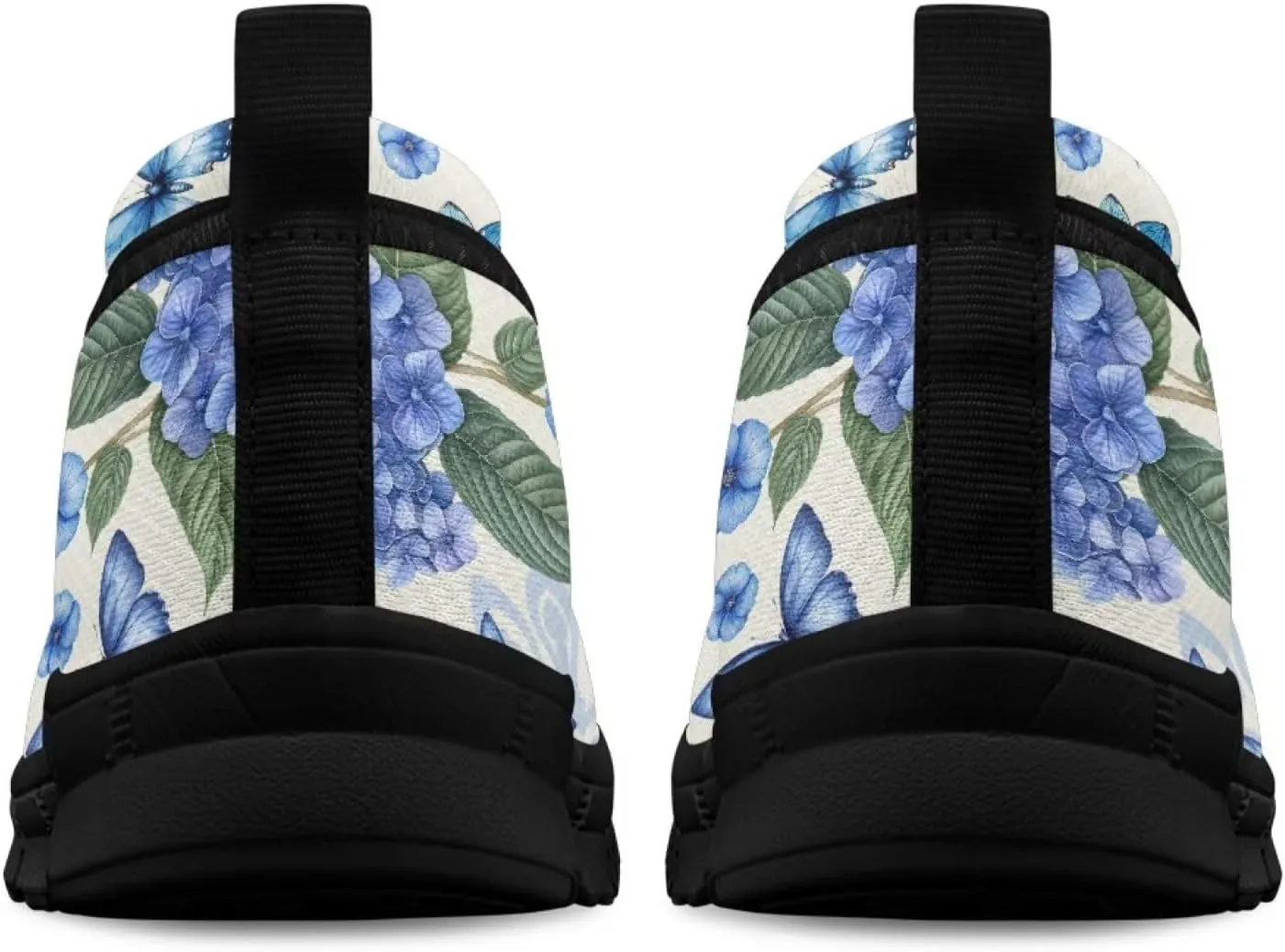 Creative Stylish Floral Print Ballet Flats for Women Slip On Mesh Breathable Casual Sneakers Fit Comfort Ballerina Loafers Daily Wear