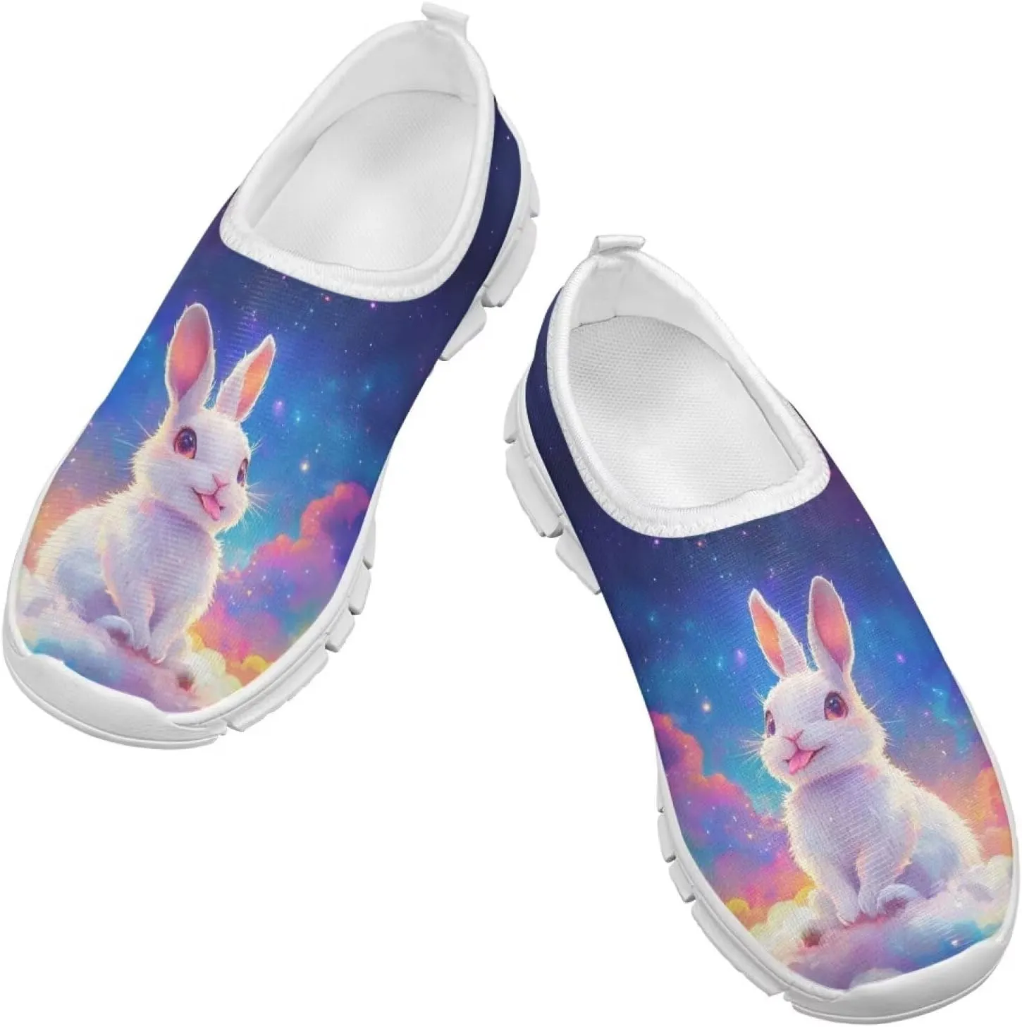Kids Slip On Tennis Shoes Non Slip Girls Running Sports Shoes for Daily Wear