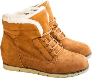 Ladmiple Snow Boots For Women Slip On Winter Warm Ankle Booties Fur Lined Anti-Slip Outdoor Comfortable Warm Shoes