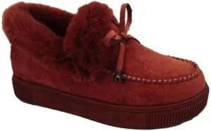 Lausiuoe Snow Boots For Women Wide Width Fluffy Fuzzy Ankle Booties Soft Memory Foam Pull on Fashion Casual Walking Shoes