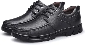 Men's Oxford Lace-up Dress Shoes Oversized Formal Modern Classic Business Casual Leather Shoes