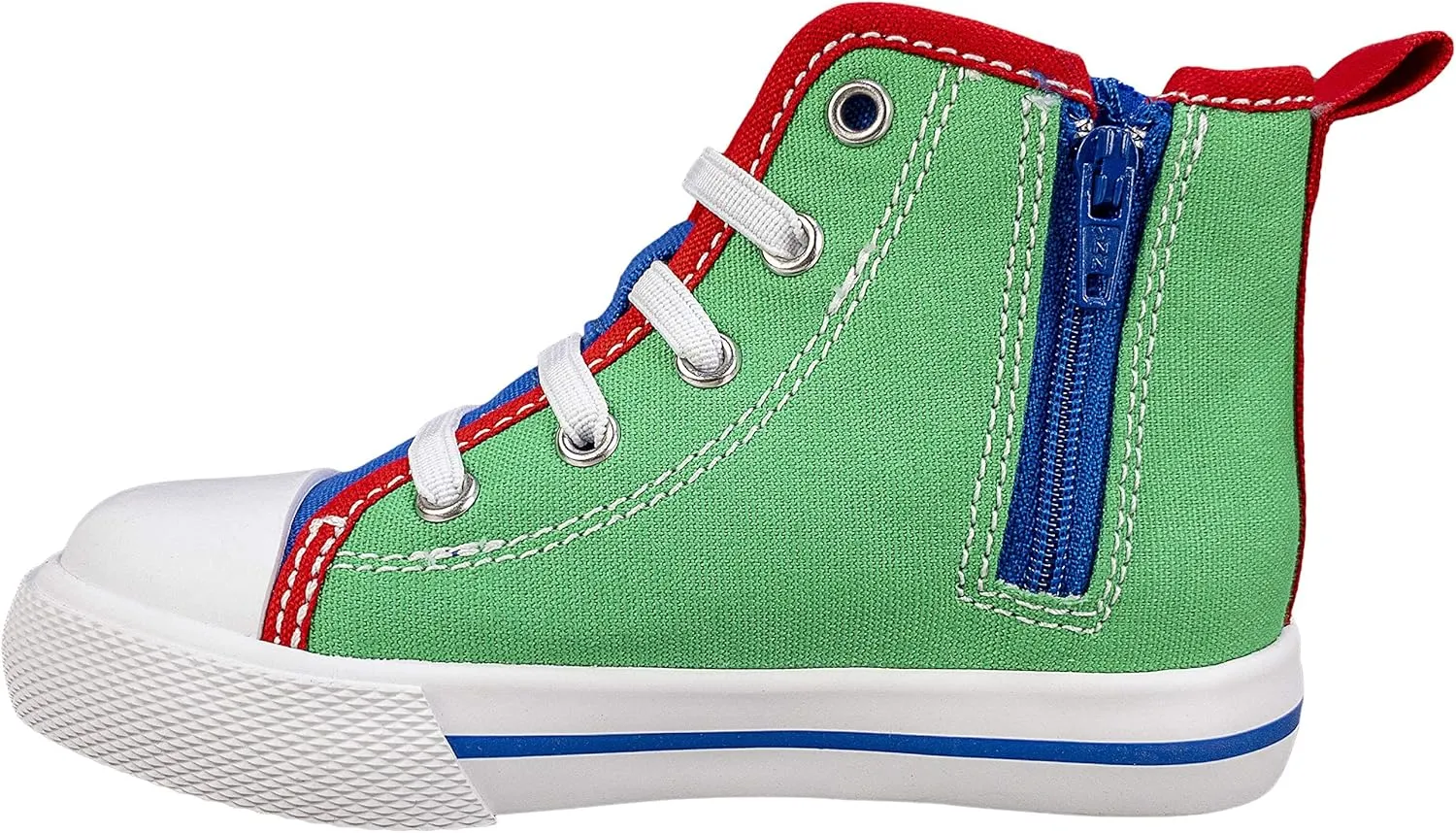Sesame Street Elmo Shoes, Hi Top Sneaker with Laces, for Toddlers and Kids, Size 6 to 12