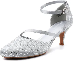 SPR&JOY Women's Pumps Comfort Closed Toe Low Heel Pump Dress Office Wedding Shoes for Women
