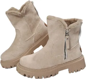 Trending Winter Boots For Women 2024 Warm Fur Lined Snow Boots Casual Fashion Fuzzy Loafers Shoes Ankle Booties