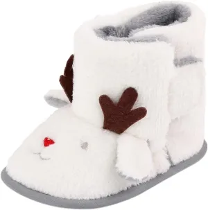 Warm Winter Baby Shoes Deer Shape Christmas Baby Shoes Baby Soft Sole Toddler Shoes Baby Slip On Booties