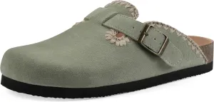 WHITE MOUNTAIN Women's Bendees Contrast-Stitched Signature Comfort-Molded Footbed Clog