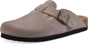 WHITE MOUNTAIN Women's Bendees Contrast-Stitched Signature Comfort-Molded Footbed Clog