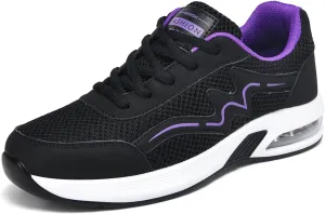Women's Fashion Fabric Lace Up Casual Sneakers Breathable Comfortable Running Shoes Shoe Shower