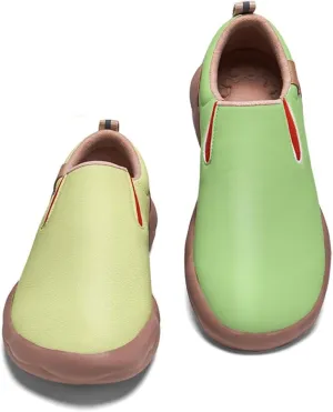 Women's Fashion Travel Shoes Art Painted Comfort Sneakers Slip On Lightweight Casual Loafers Macaron Style