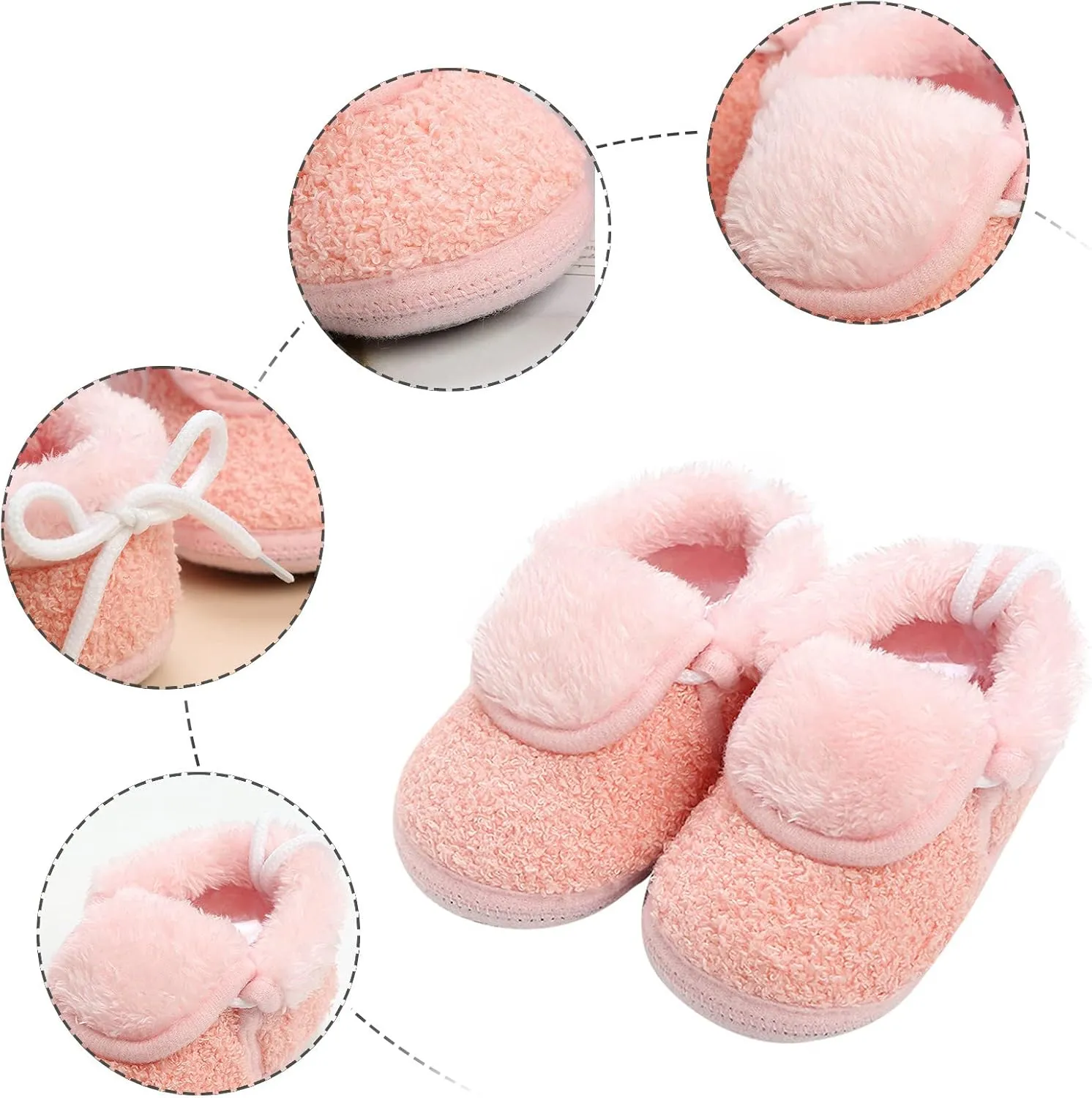 Womens Soft Curly Full Slippers Memory Foam Lightweight House Shoes Cozy Loafer with Fleece Lined